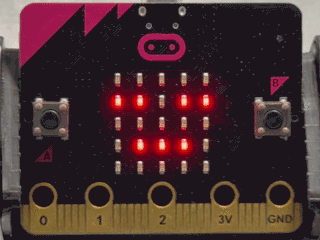 マイクロビットで水分ほきゅうアラームくんのプログラムを実行している動画