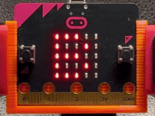 micro:bit でまいすうチェッカーを動かす様子